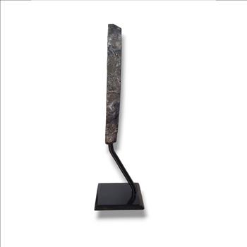 Amethyst Geode Slice – Elegantly Displayed on Metal Stand