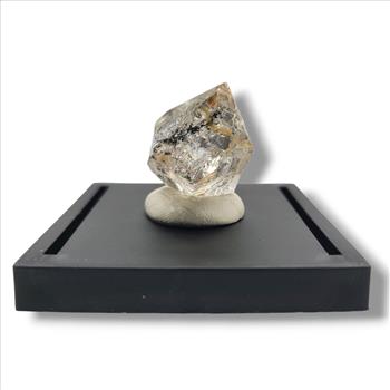  Herkimer Diamond Quartz Crystal with Fluorescent Inclusions from Ace of Diamonds Mine, New York in Display Case