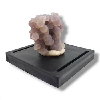 Grape Agate Indonesia - Unique Botryoidal Specimen in Display Case