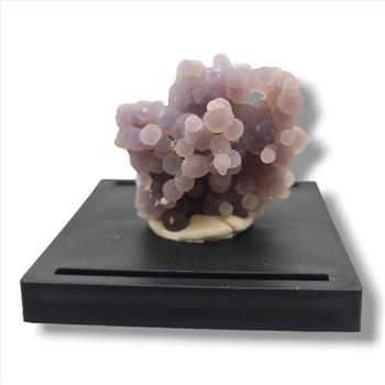 Grape Agate Indonesia - Unique Botryoidal Specimen in Display Case