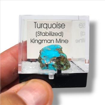 Turquoise Kingman Mine - Stabilized Arizona Gems in Perky Boxes