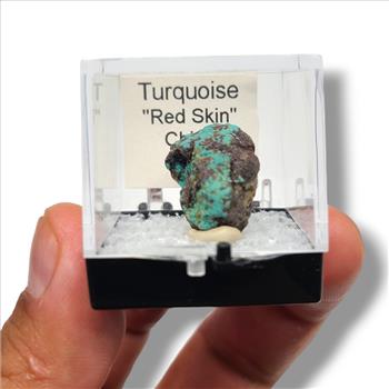 Turquoise Red Skin from China - Specimens in Perky Boxes
