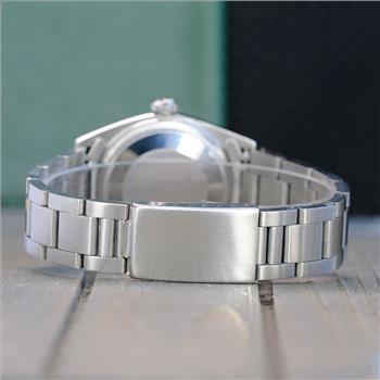 ROLEX MENS DATEJUST GOLD STEEL GREEN DIAMOND DIAL OYSTER BAND 36MM WATCH 1601 - PREOWNED