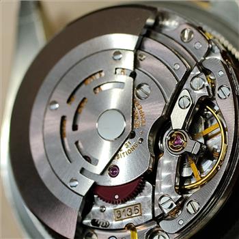 ROLEX MENS DATEJUST 16233 GOLD STEEL BLUE DIAMOND DIAL FLUTED BEZEL 36MM WATCH-PREOWNED