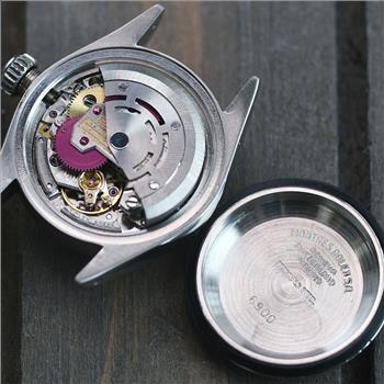 ROLEX WATCH LADIES DATEJUST STAINLESS STEEL BLUE DIAMOND DIAL BEZEL 26MM 6917-PREOWNED