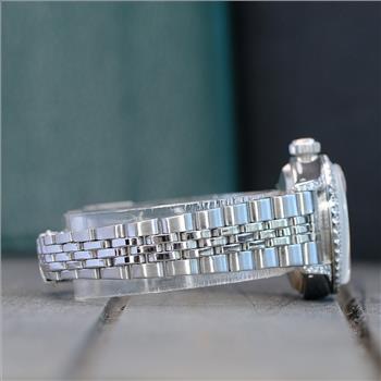 ROLEX WATCH LADIES DATEJUST STAINLESS STEEL PINK DIAMOND DIAL BEZEL 26MM -PREOWNED