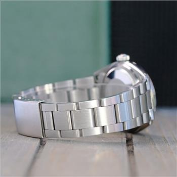 ROLEX MENS DATEJUST GOLD STEEL POWDER BLUE DIAL OYSTER BAND 36MM WATCH 1601 - PREOWNED