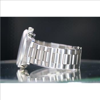 BEUCHAT MONDIAlLE DIVERS MENS WATCH WHITE CHRONOGRAPH 24 HOUR TIME ZONE STEEL