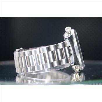 BEUCHAT MONDIAlLE DIVERS MENS WATCH WHITE CHRONOGRAPH 24 HOUR TIME ZONE STEEL