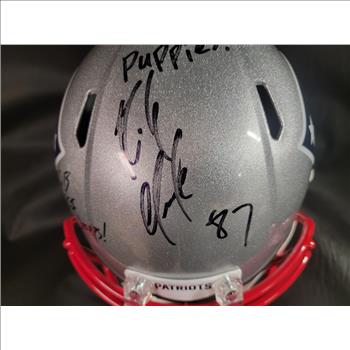 ROB GRONKOWSKI AUTOGRAPHED HELMET W/ INSCRIPTION 1 of 1