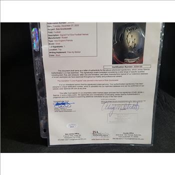 ROB GRONKOWSKI AUTOGRAPHED HELMET W/ INSCRIPTION 1 of 1