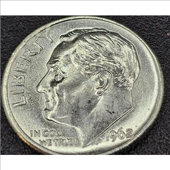 1962 Dime UNCIRCULATED CONDITION fresh out of the roll
