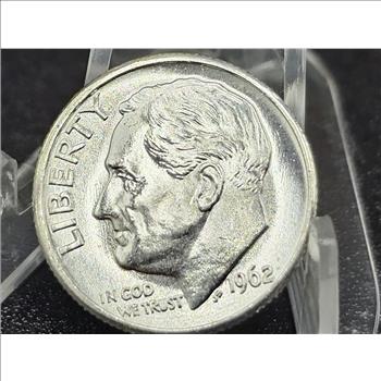 1962 Dime UNCIRCULATED CONDITION fresh out of the roll
