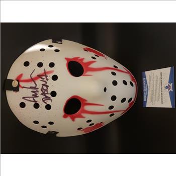 Friday the 13th Jason Voorhees autographed mask
