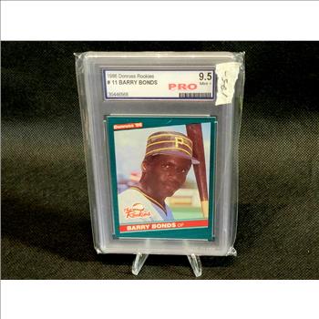 Barry Bonds 1986 Rookie Card GRADED 9.5 ---NO RESERVE AUCTION---