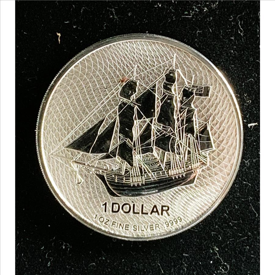 1oz ROUND .9999 FINE SILVER, REVERSE PROOF, ABSOLUTE GEM COIN ...