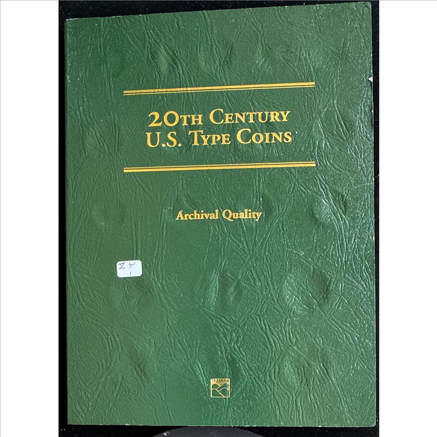 20TH CENTURY U.S. TYPE COINS ARCHIVAL QUALITY COMPLETE COLLECTION, IN A LITTLETON CUSTOM FOLDER BOOK