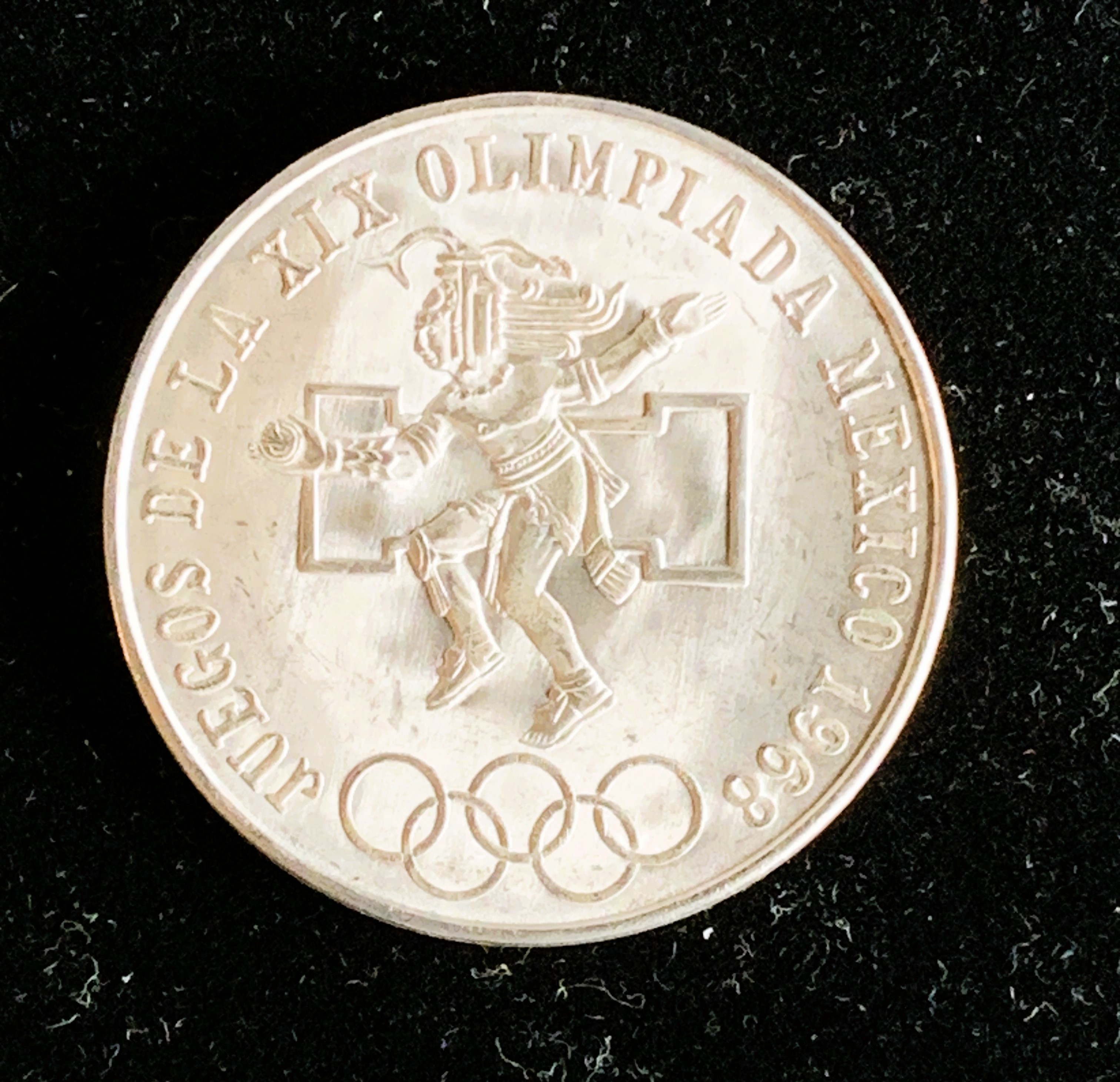 Mexico olympics 1968 coin