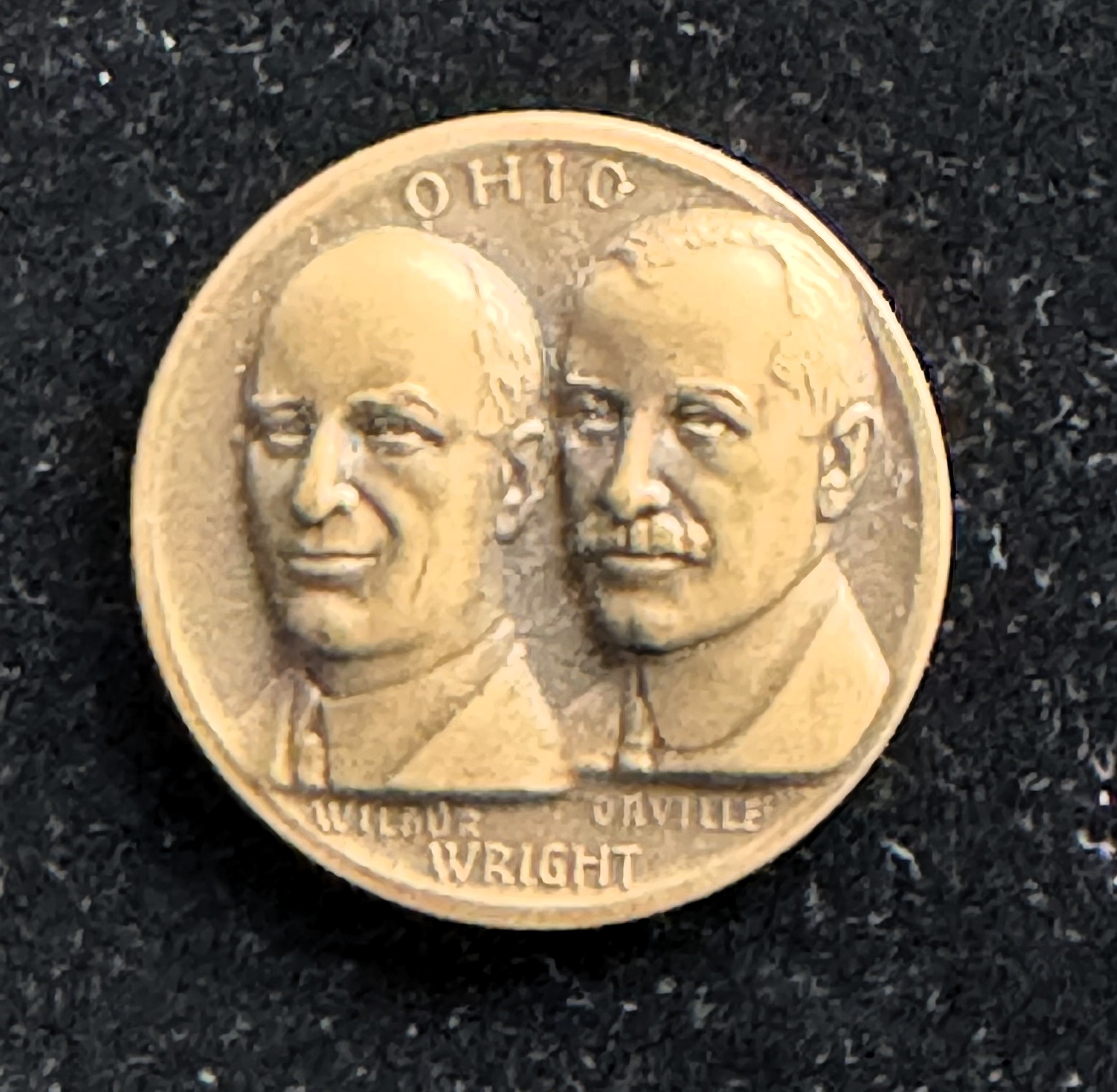 WRIGHT BROTHERS BRONZE HIGH RELIEF UNC MEDAL , METALLIC ART CO, LIKE NEW IN ORIG BOX