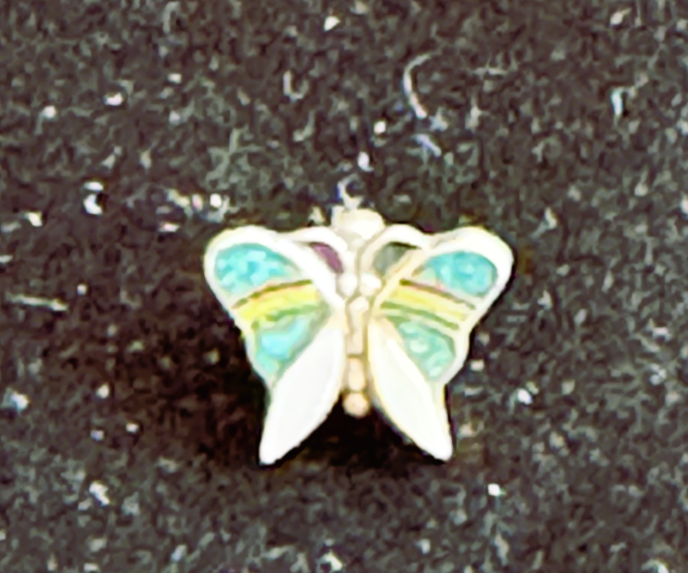 VINTAGE ESTATE .925 STERLING SILVER CLASSIC  BUTTERFLY PENDANT /CHARM 