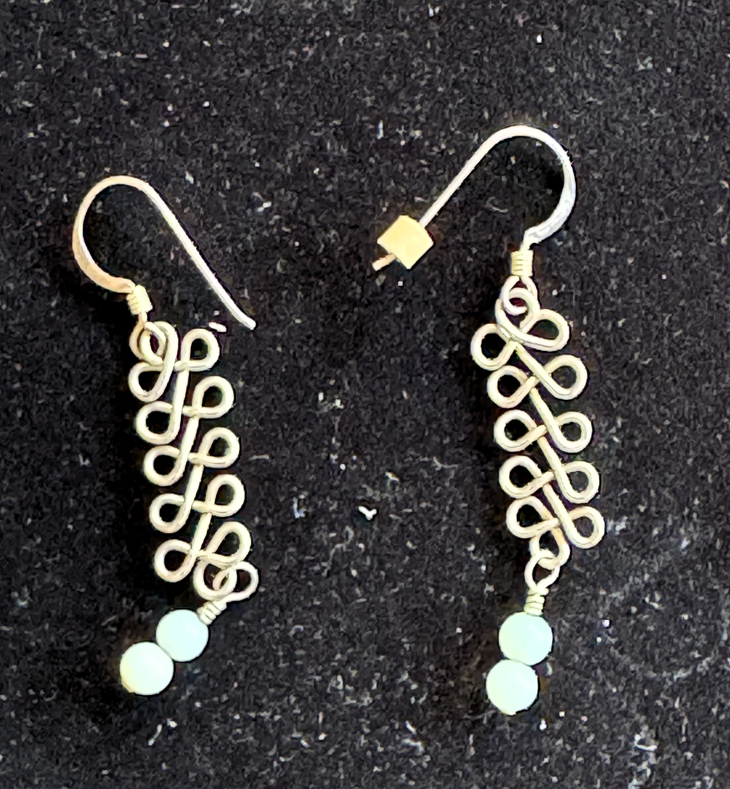 VINTAGE .925 STERLING SILVER DANGLING EARRINGS