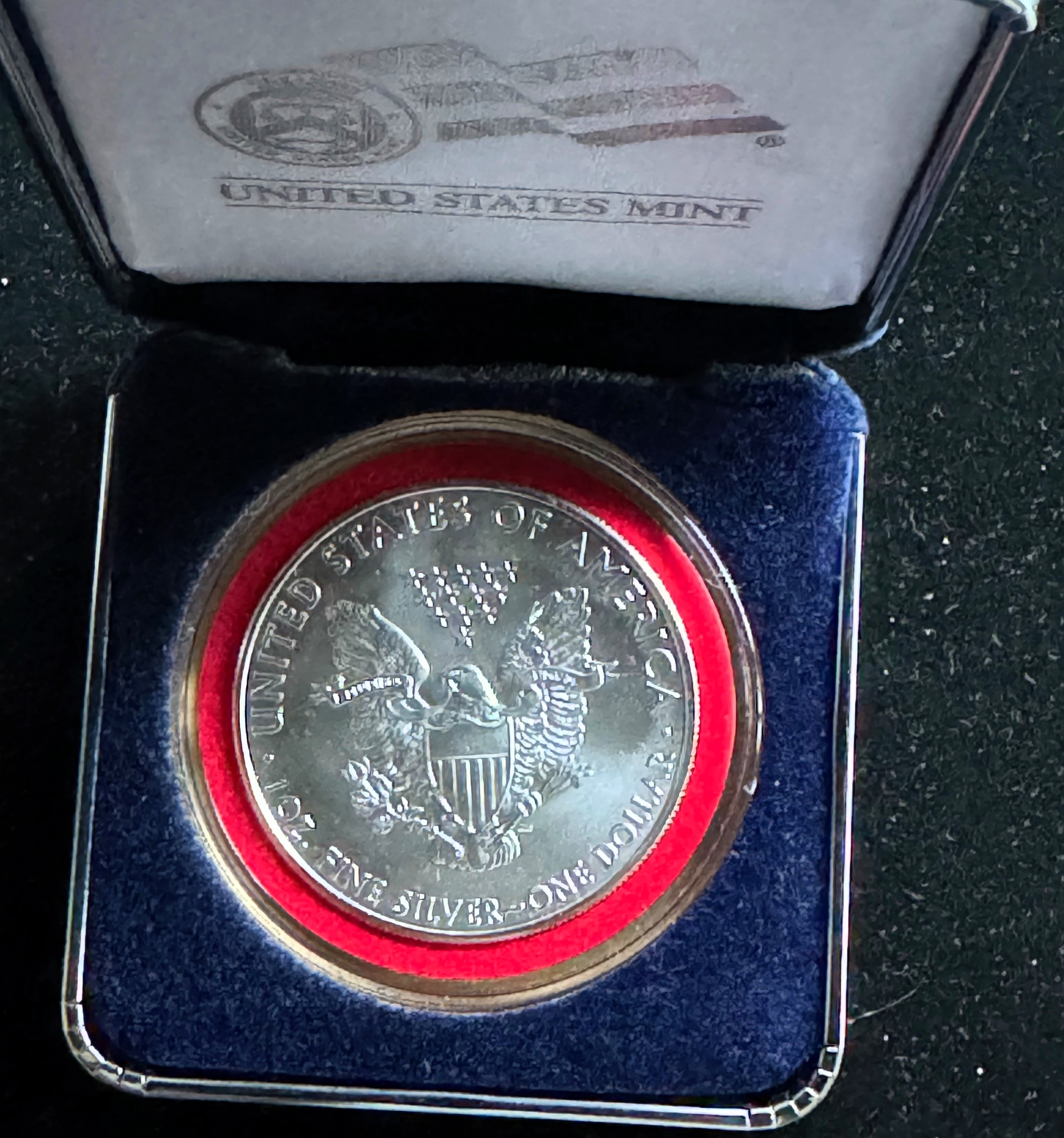 2011 1oz .999 AMERICAN SILVER EAGLE DOLLAR COIN, BU, HIGH GLOSS GEM