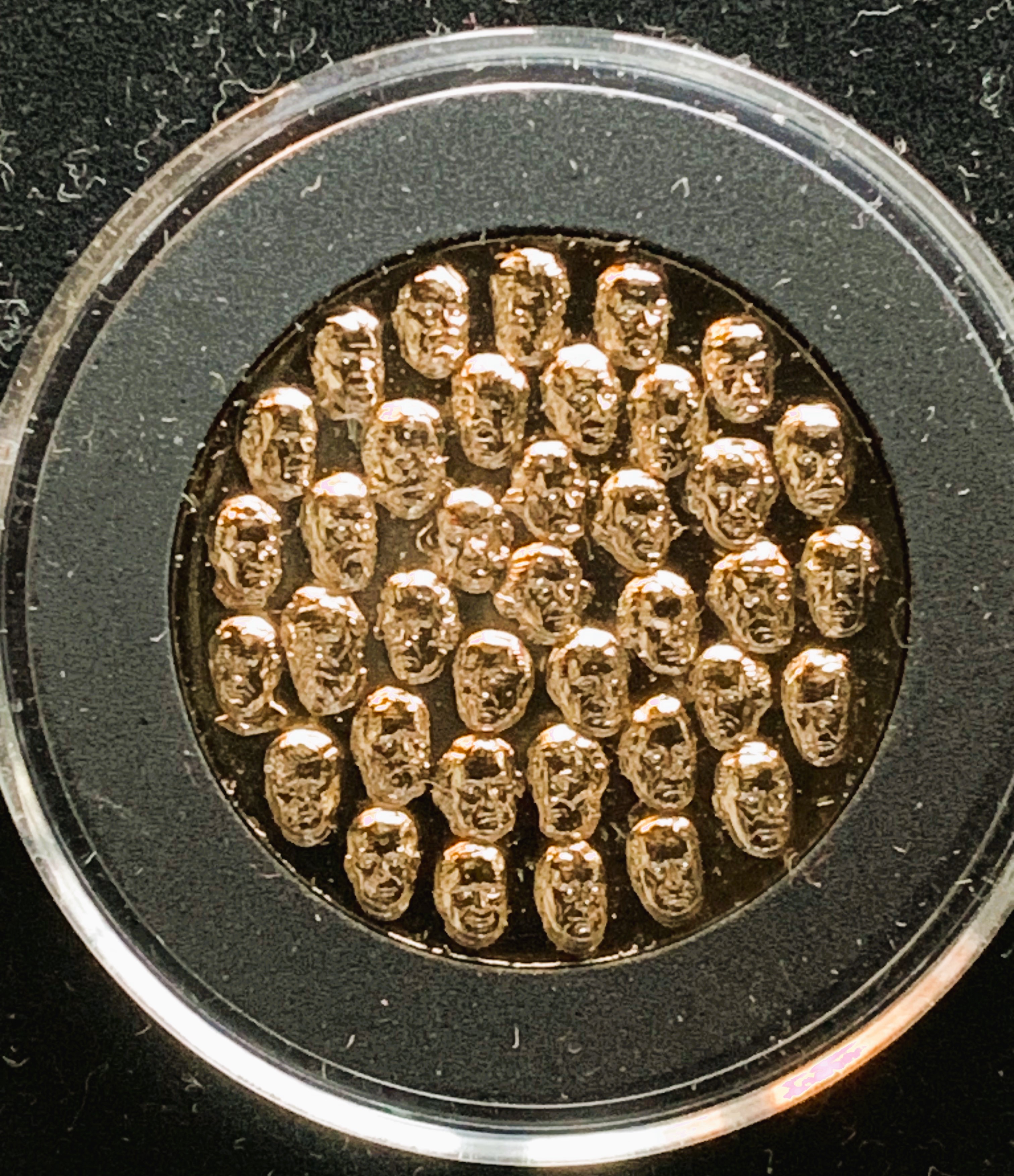 1981 THE PRESIDENT'S COIN, 24K GOLD ELECTROPLATED UNC PROOF-LIKE IMAGES ...
