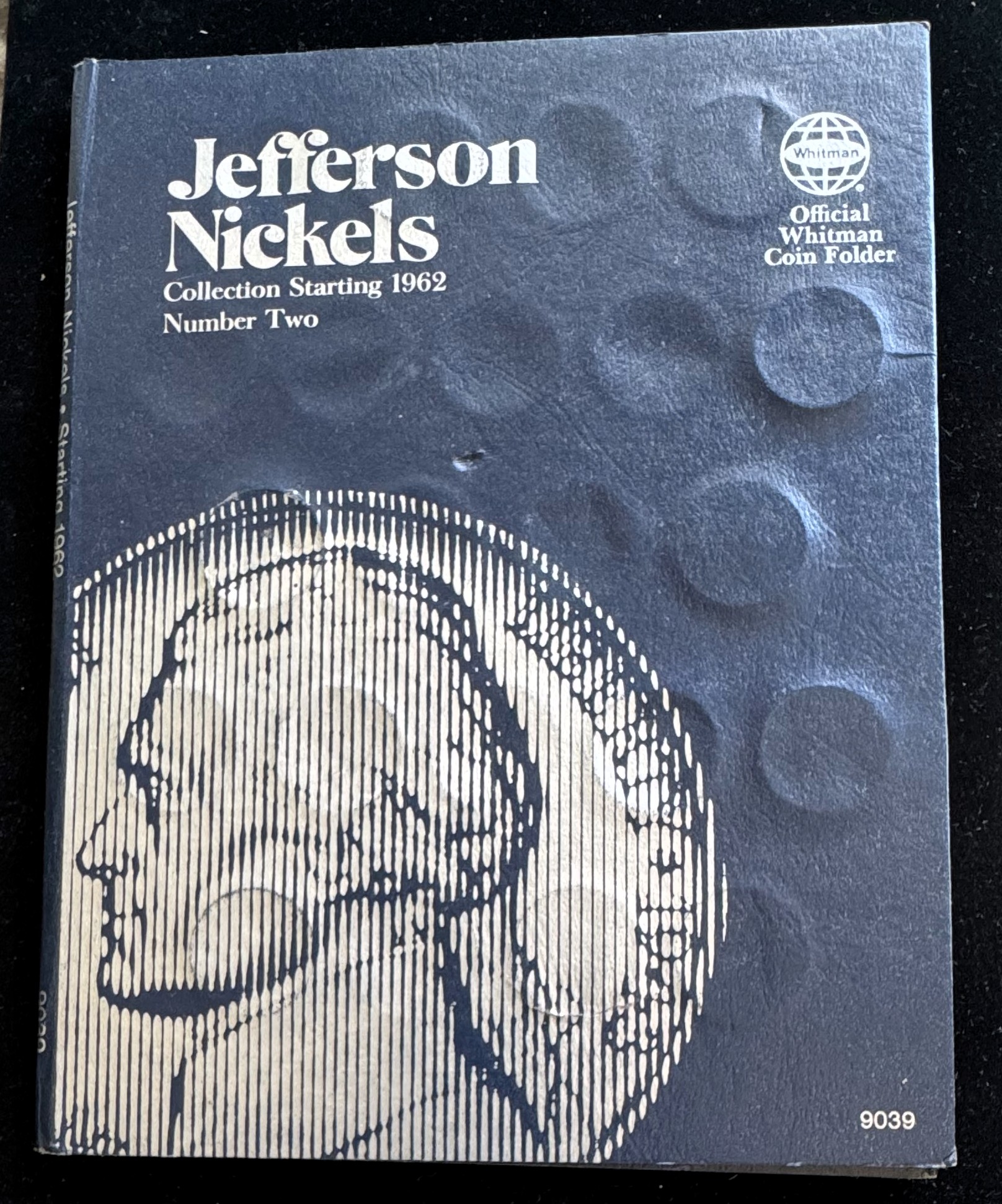 1962 - JEFFERSON NICKEL INCOMPLETE COIN COLLECTION IN A WHITMAN BOOK