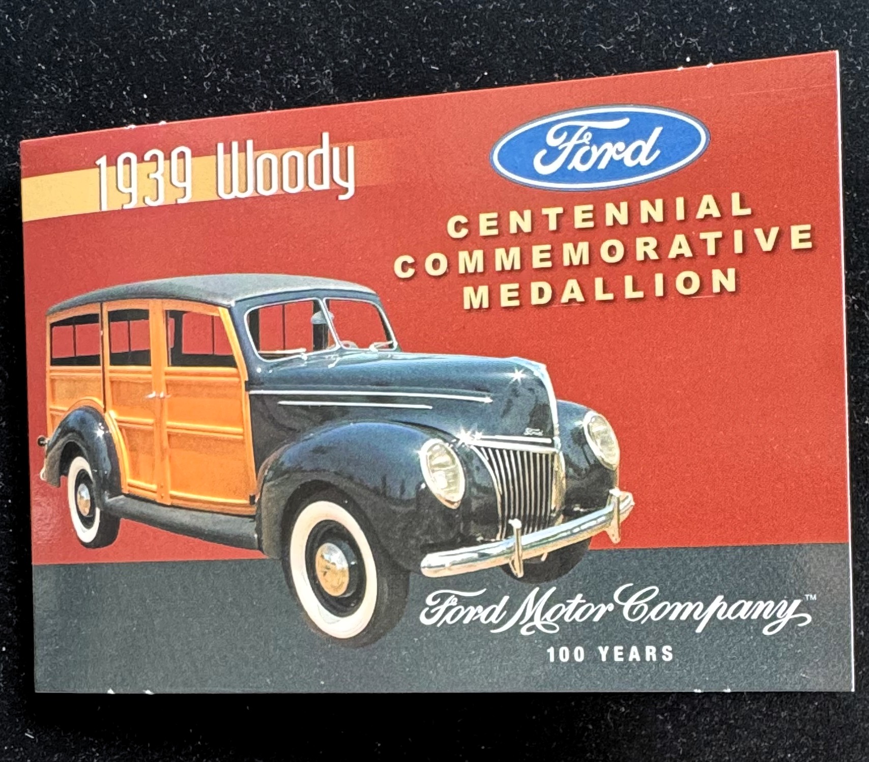 1939 WOODY CENTENNIAL COMMEMORATIVE MEDALLION COIN, , ORIG NT MINT PKG