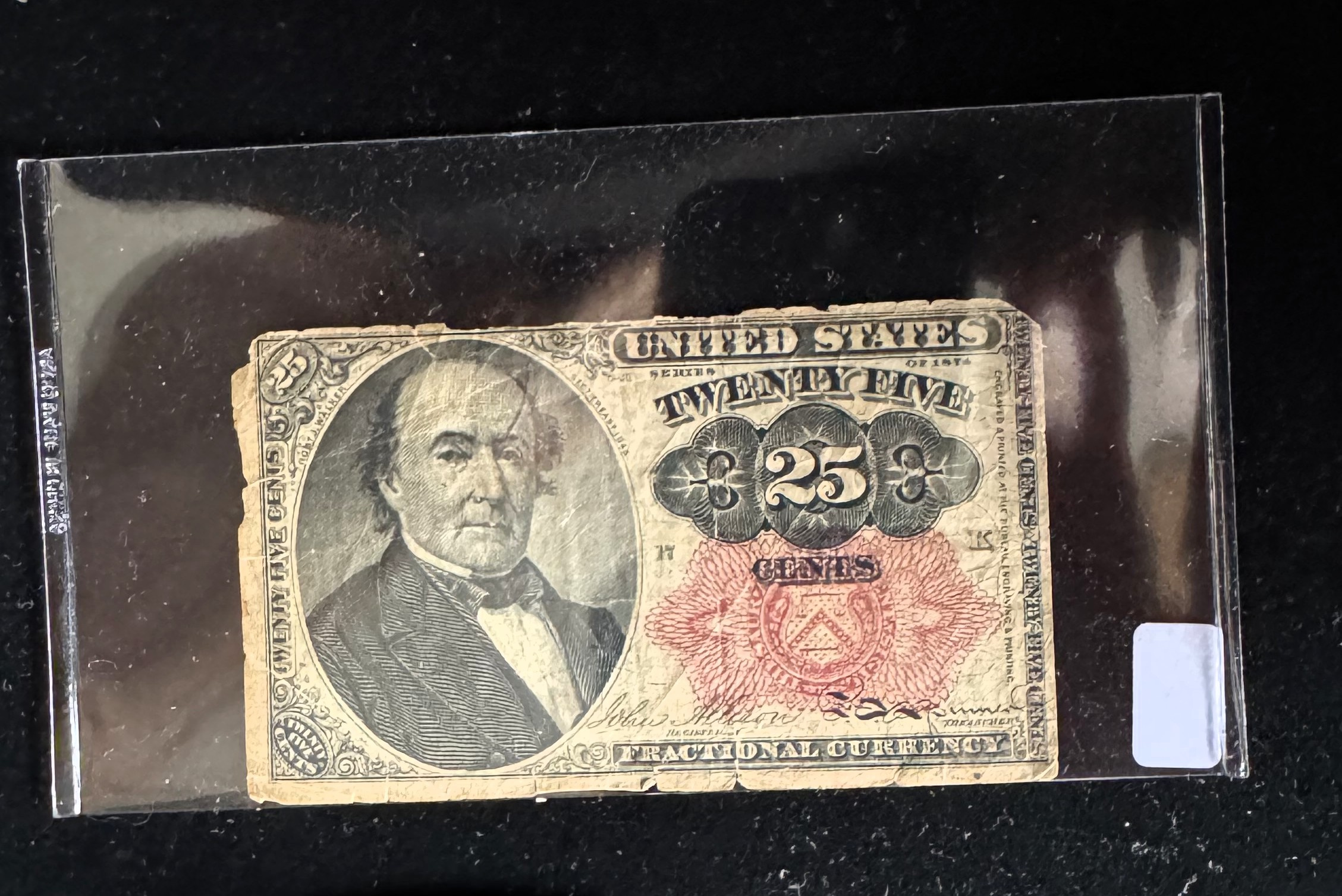 1874 US FRACTIONAL PAPER CURRENCY 25 CENTS