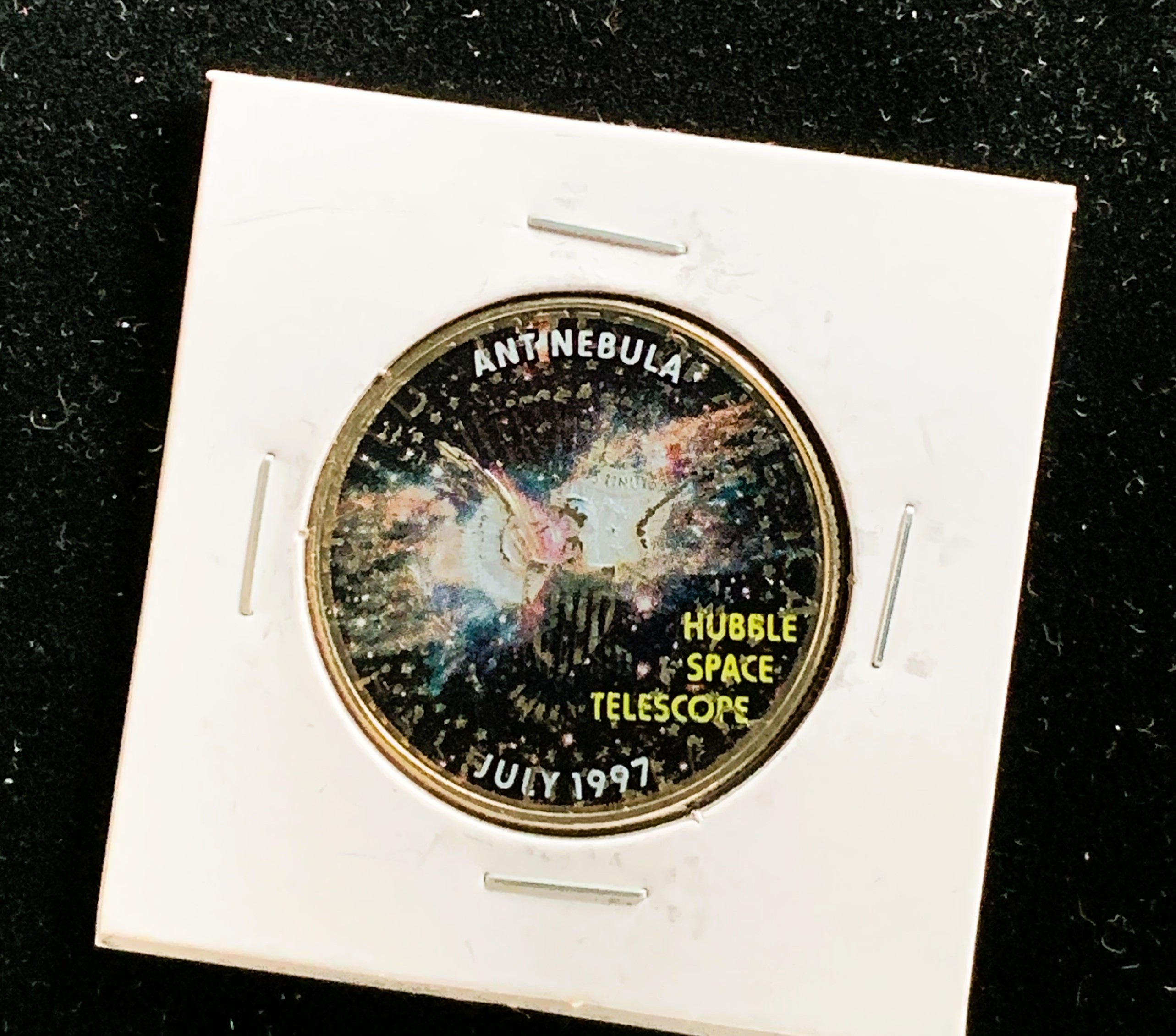 KENNEDY HALF DOLLAR COLORIZED COLLECTABLE ANTINEBULA HUBBLE SPACE ...