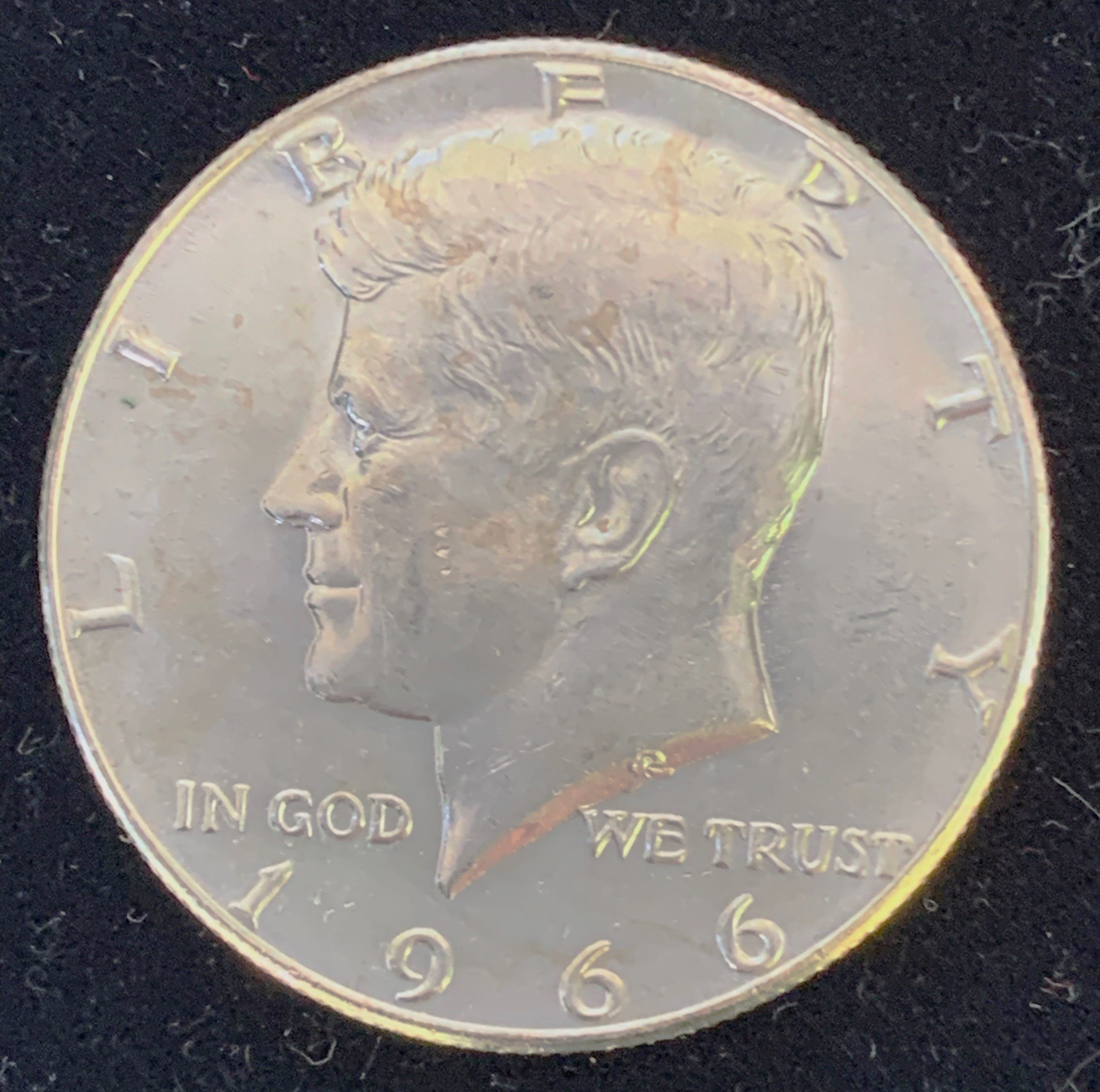 1966 UNC KENNEDY SILVER HALF DOLLAR Property Room