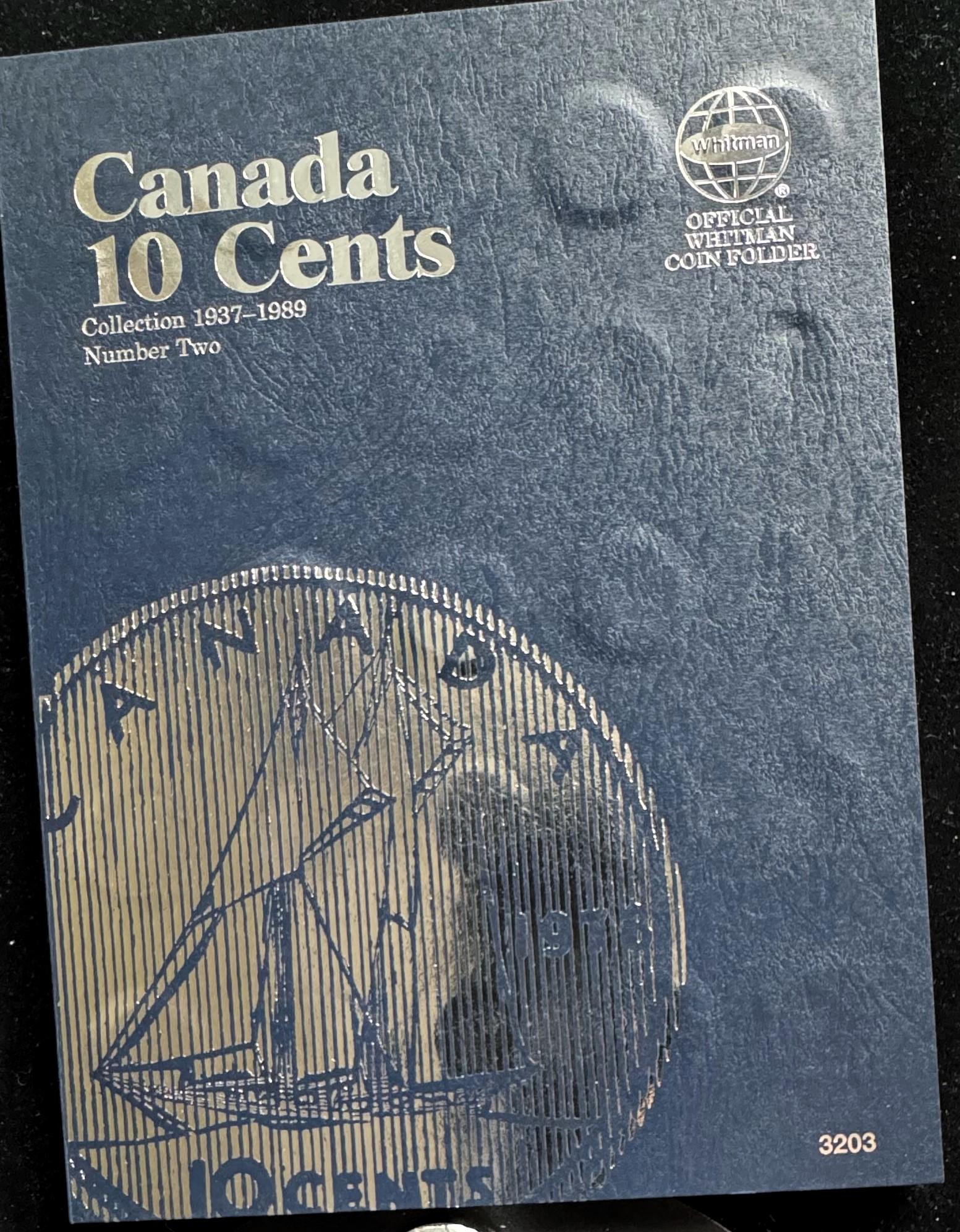 1937-1989 CANADA 10 CENTS NEAR COMPLETE COIN COLLECTION SET, 36 SILVER DIMES & 31 NON-SILVER DIMES, IN A WHITMAN FOLDER