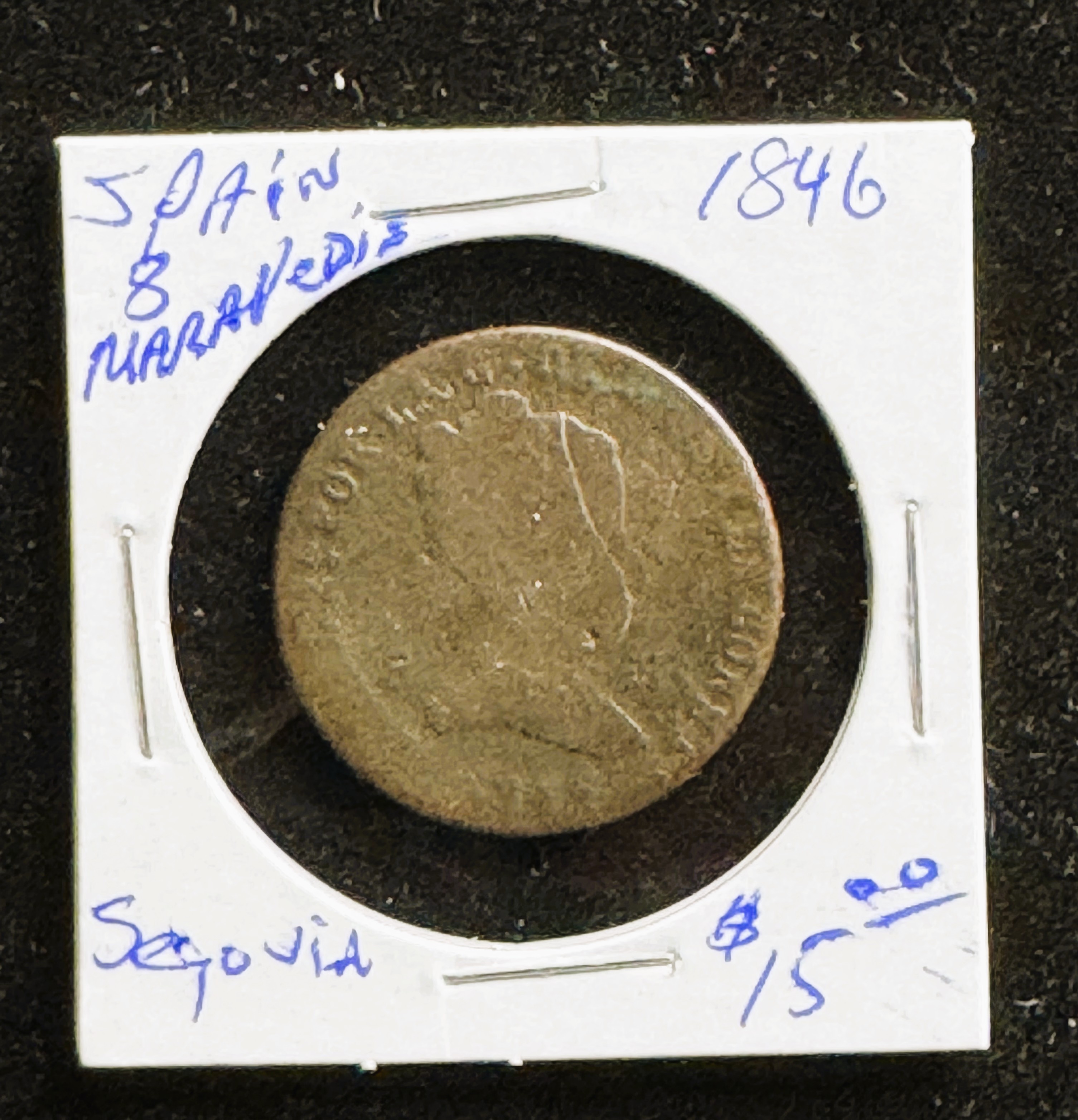 1846 SPAIN 8 MARAVEDIS 180 YEAR OLD COIN