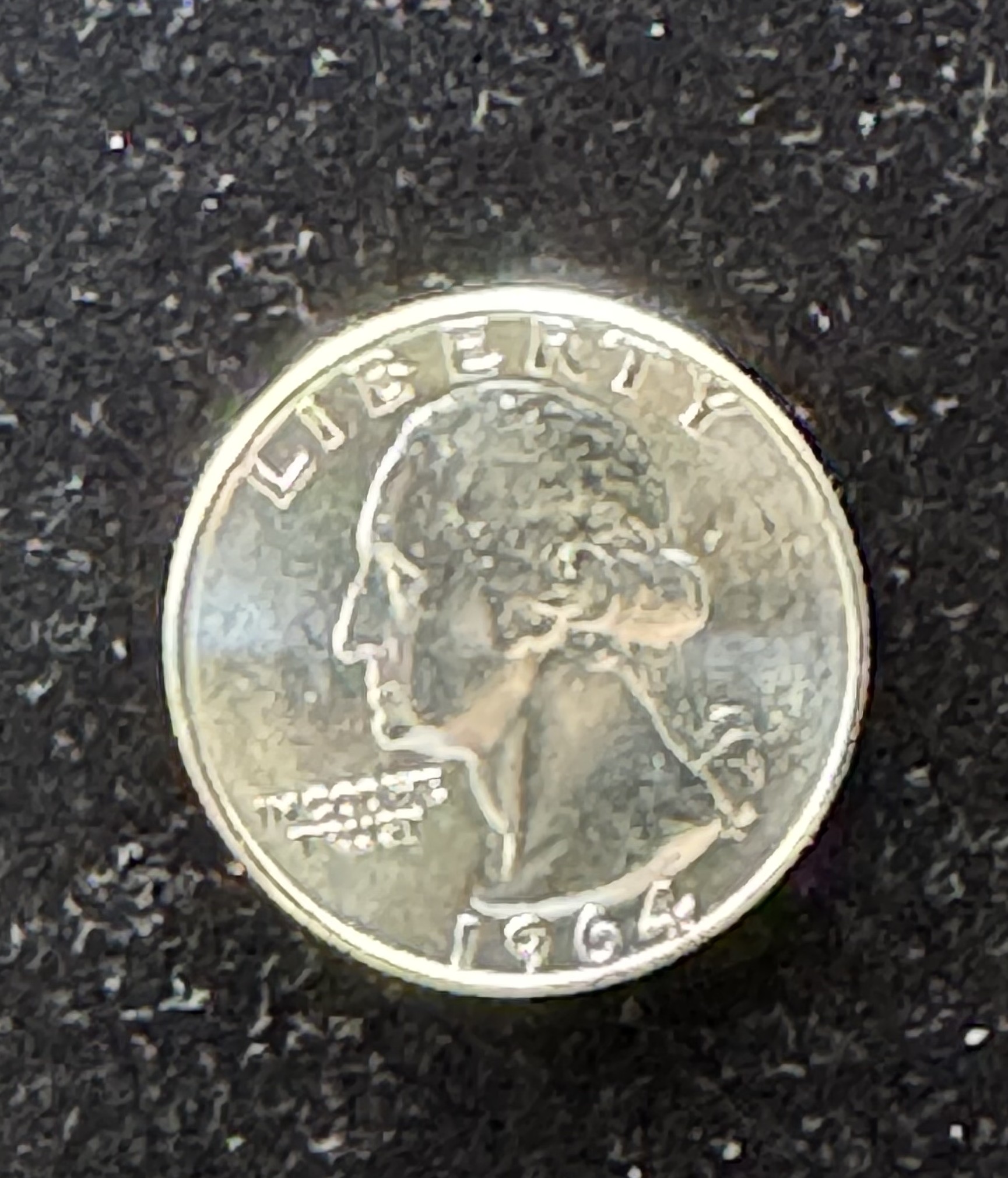 1964 SILVER BRILLIANT UNCIRCULATED QUARTER