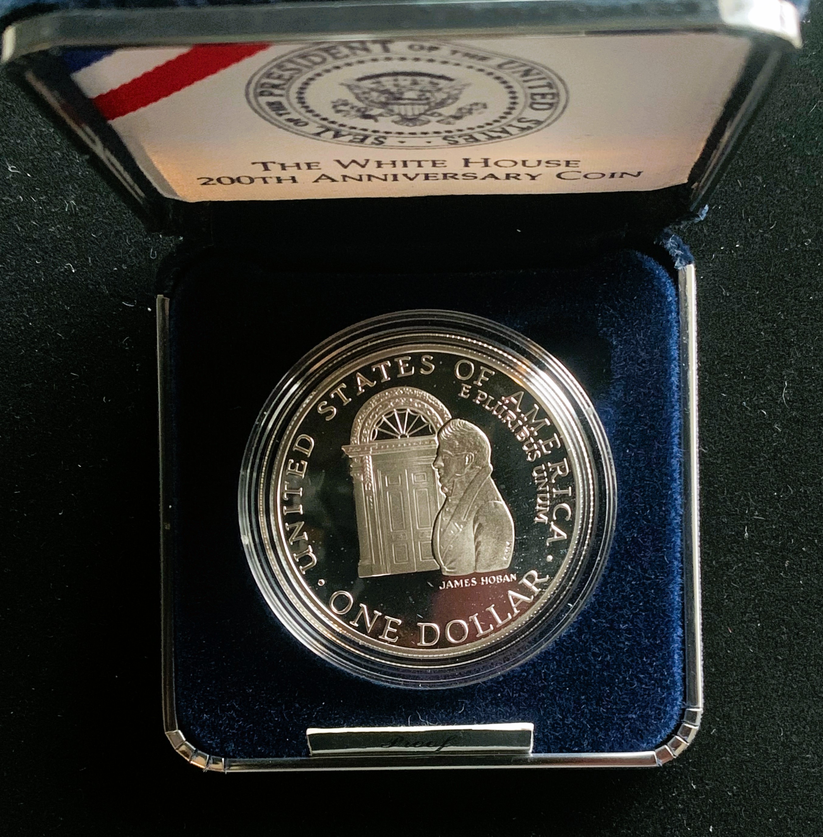 1992-W WEST POINT MINT, WHITE HOUSE 200TH ANNIVERSARY PROOF 90% SILVER ...