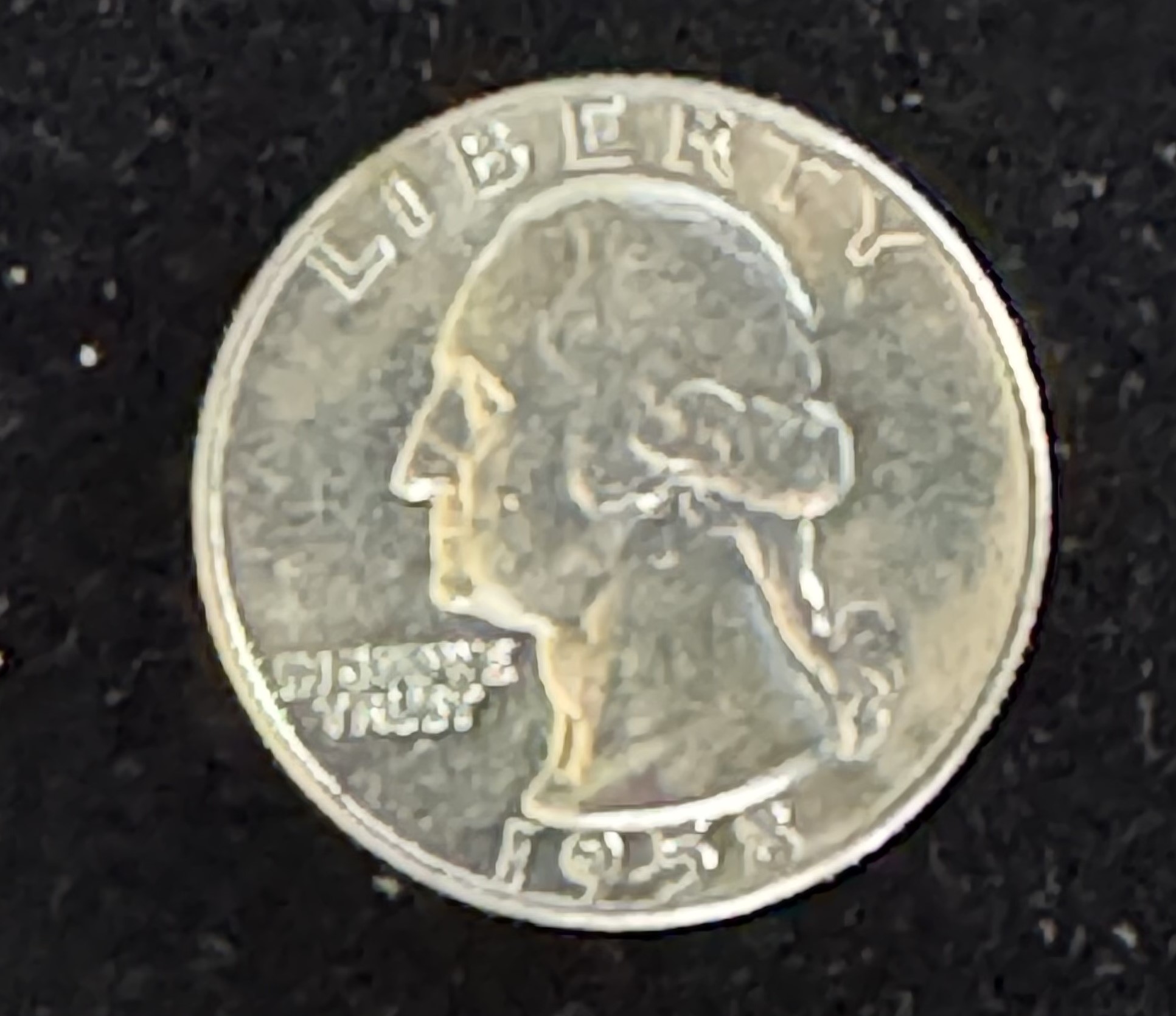 1958 SILVER QUARTER, UNC BRIGHT LUSTER COIN