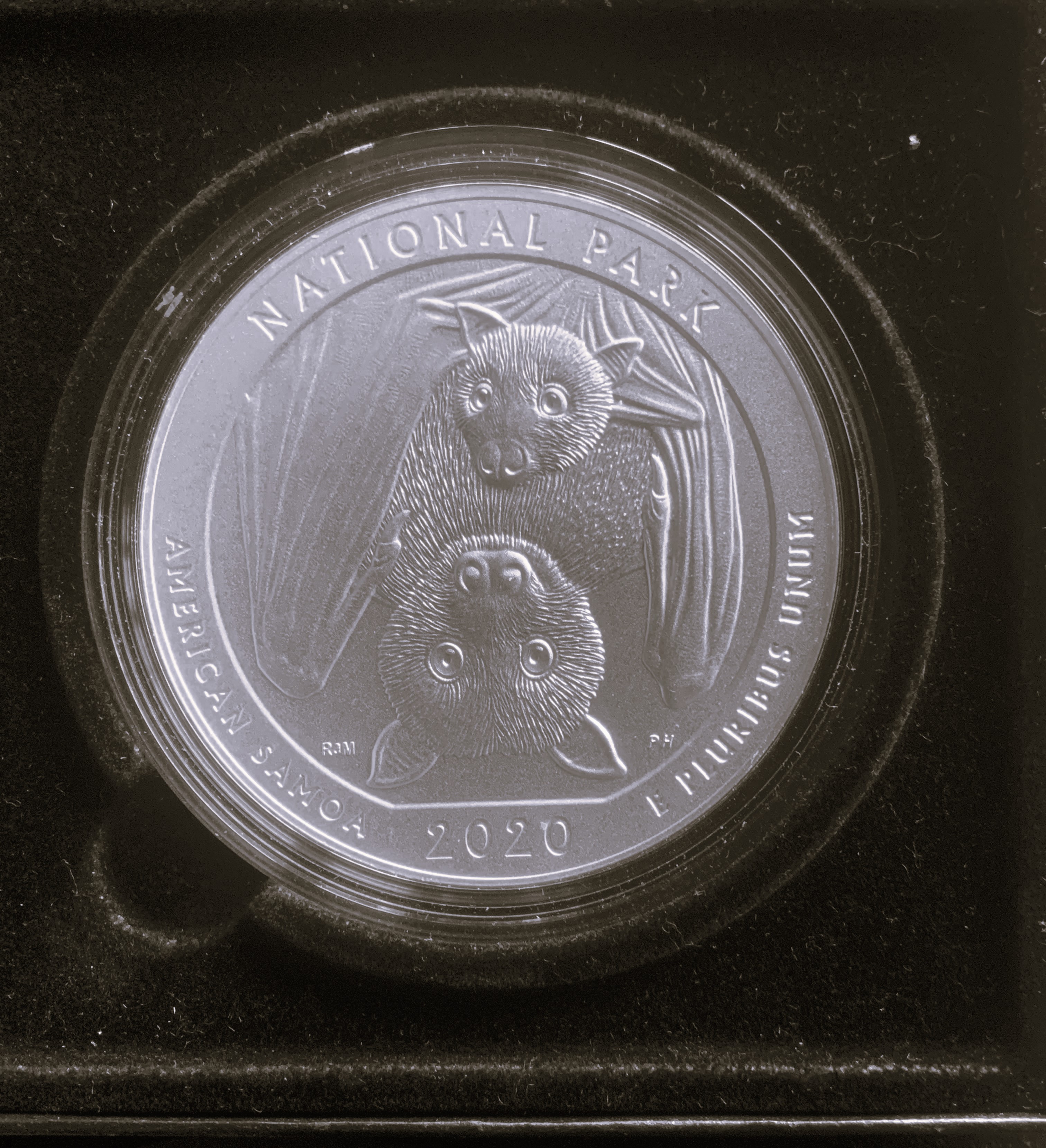 AMERICA THE BEAUTIFUL 5 TROY oz 99.9 UNC SILVER COIN, NAT PARK AMERICAN SAMOA, ORIG US MINT SEALED CAPSULE, PKG, COA, UNBLEMISHED GEM