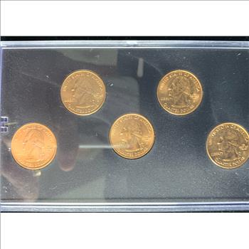 2000 Gold Edition State Quarter Collection In Original Holder