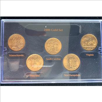 2000 Gold Edition State Quarter Collection In Original Holder