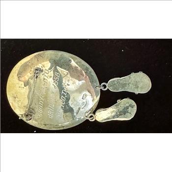 ANTIQUE ESTATE SIGNED, STAMPED MEXICO .925 STERLING SILVER SOMBRERO (2