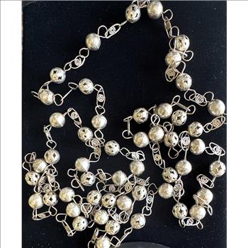 ANTIQUE (1920)s FLAPPER STERLING SILVER EXTRA LONG (84