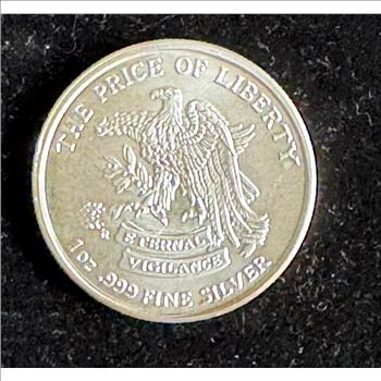 .999 FINE SILVER 1oz PROOFLIKE COIN, 