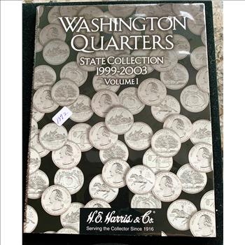 RARE FIND, STATE QUARTERS COMPLETE COLLECTION 1999-2003 VOLUME 1, LIKE NEW BOOK, 50 BRIGHT SHINY UNCIRCULATED COINS