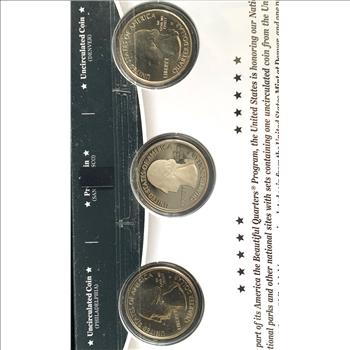 AMERICA THE BEAUTIFUL QUARTERS 3 COIN SET SALT RIVER BAY NATIONAL HISTORICAL PARK AND ECO PRESERVE