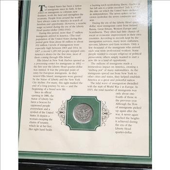 U.S. COINS & STAMPS 1907-O BARBER QUARTER SILVER COIN & STAMP COLLECTOR SET