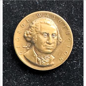 GEORGE WASHINGTON BRONZE HIGH RELIEF UNC MEDAL , METALLIC ART CO, LIKE NEW IN ORIG BOX