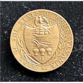 WILLIAM PENN BRONZE HIGH RELIEF UNC MEDAL , METALLIC ART CO, LIKE NEW IN ORIG BOX