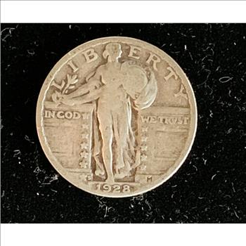 1928-S SILVER COIN STANDING LIBERTY QUARTER