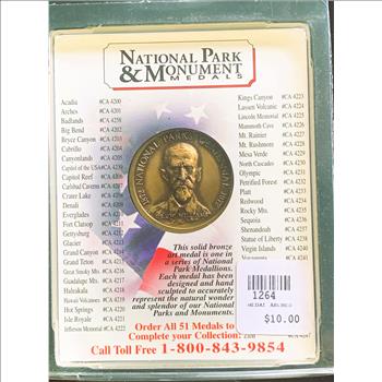 NATIONAL PARK & MONUMENT MEDALS, ARCHES, NEW COIN IN ORIG PKG